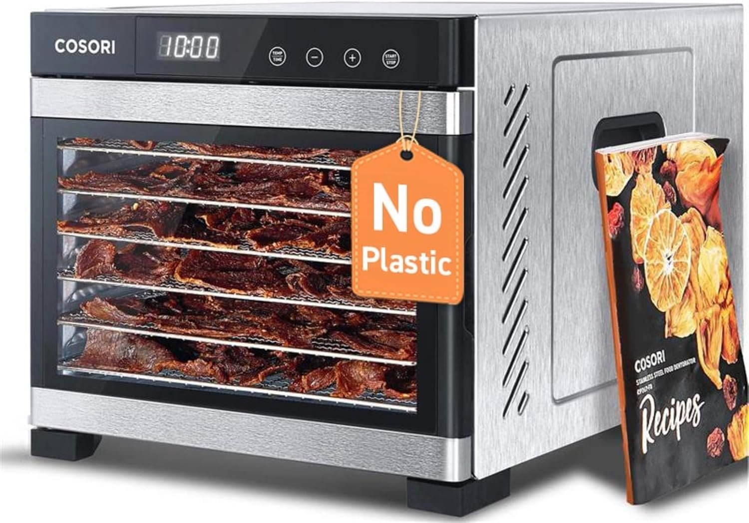 COSORI 600W Food Dehydrator for Jerky, Fruit, Dog Treats & Herbs – Large 7-Tray Dryer with 6.5