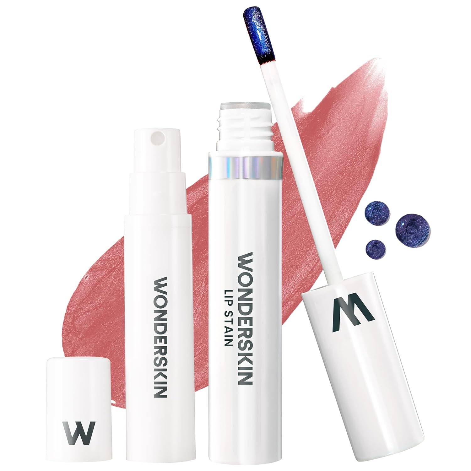 Wonderskin Lip Stain Kit – Long Lasting Waterproof Peel Off Lip Tint, Transfer Proof Natural Makeup (Romance)